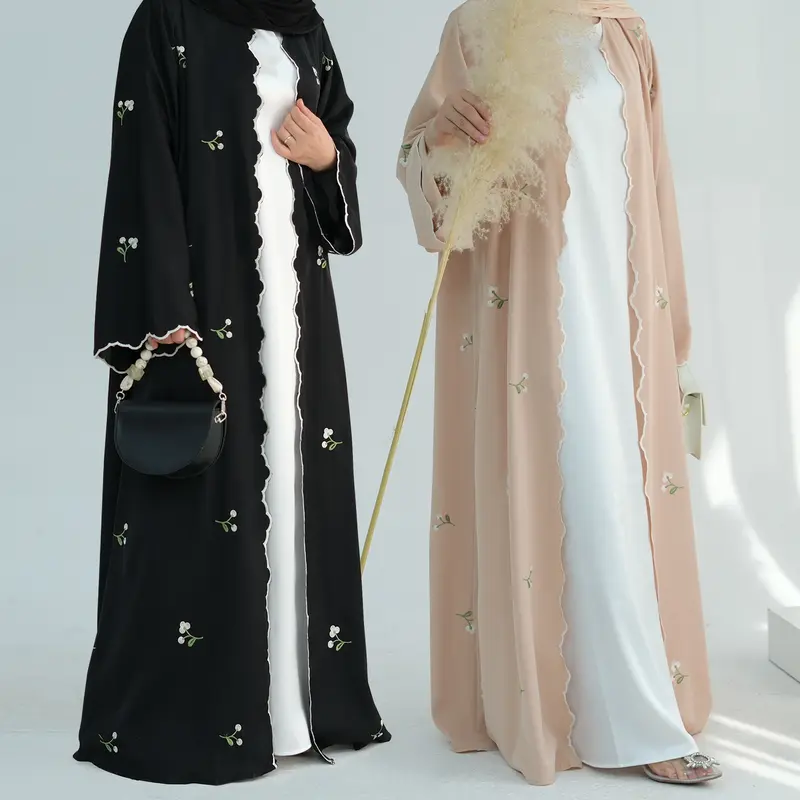 Áo Cardigan Ren Thêu Hoa, Phong Cách Thanh Lịch, Dubai Loriya, Trung Đông Và Thổ Nhĩ Kỳ, LR881 1