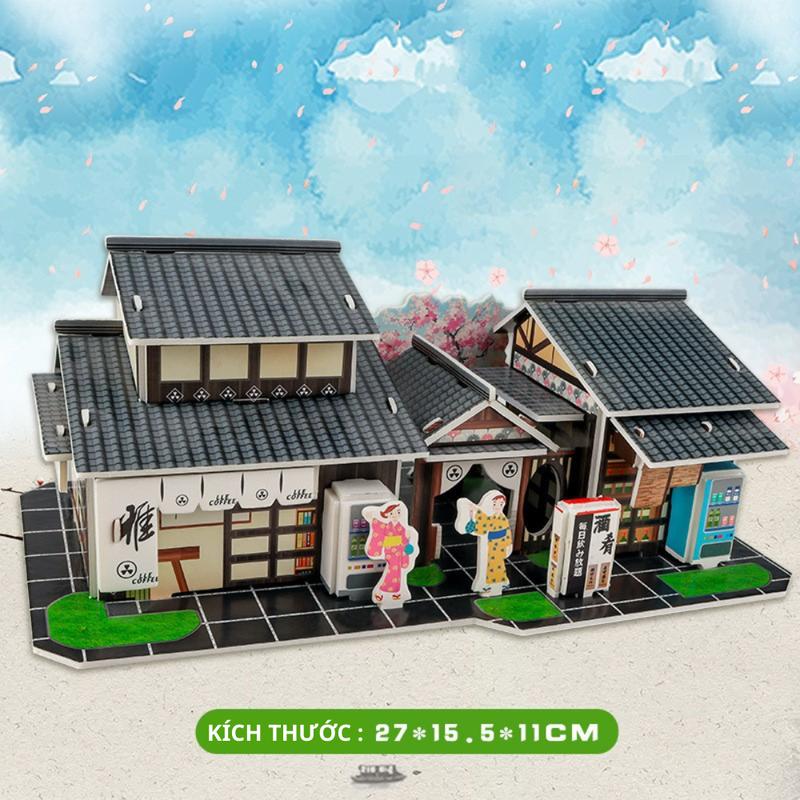 (NEW) Mô hình lắp ráp 3D Quán Cafe Nhật Bản - Đồ chơi thông minh lắp ráp mô hình 3D cho bé 1