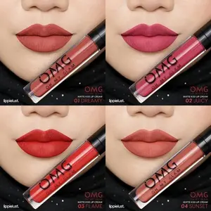GK-ORIGINAL BPOM Lipcream OMG Oh My Glam Matte Kiss Lip Cream/ Lipcream OMG Lipcream matte Bibir Lipstick