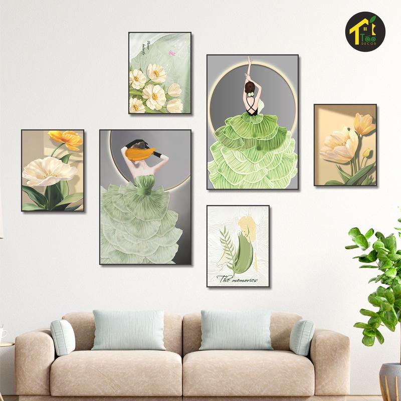 50 Mẫu tranh dán tường phong cách hiện đại tranh decor phòng trang trí nhà tranh treo tường decor tường Táo Decor