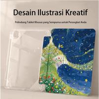 Gambar Creative Artistic Painted Tablet Case for iPad gen 10 iPad Air 5 Air 4 iPad Gen 9 Case for iPad Pro 11 12 9  Air 6 2024 10"2 8th 10th 9.7”2024 Pro13”mini6/7 8.3" with Acrylic 3+Y Fold Clear Back Panel - HD155, Air1/2 Gen 5/6-9.7" dari LGEE CASE Kota Tangerang 3 Tokopedia