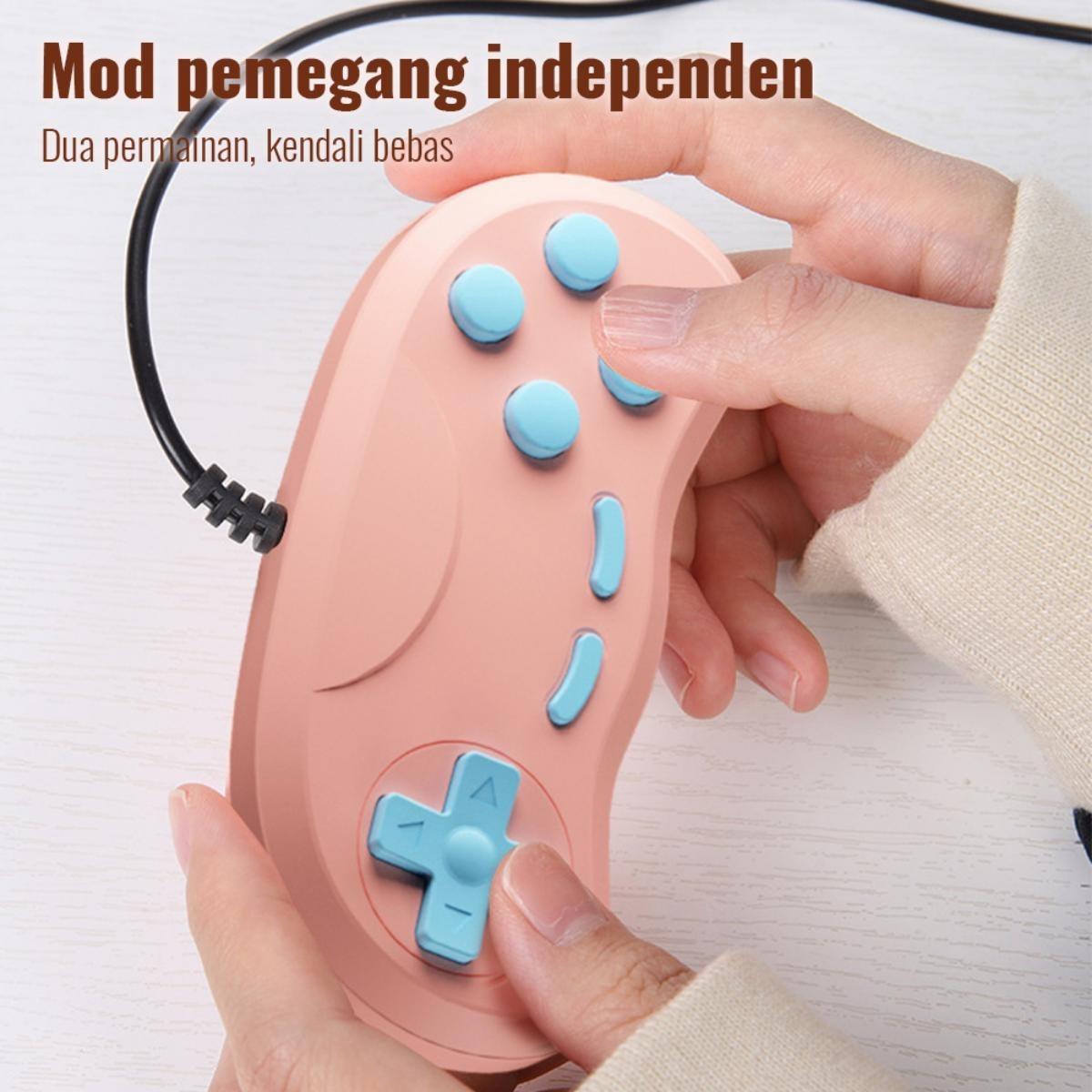 Konsol Game Boy Portable Retro Klasik, 500+ Game Bot Dalam, Kompatibel TV & Gamepad, Baterai 1000mAh, dukung 2 Player Stick G5, Hadiah Ideali untuk Fans Game Retro & Hiburan Berdua, Kualitas Terbaik untuk Pemain Game