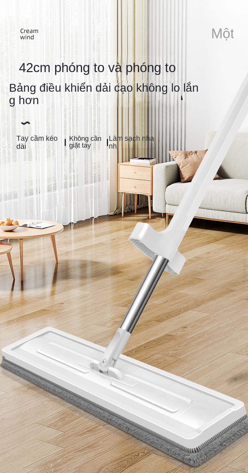 Product Introduction of Cây Lau Nhà Nhà, Tay Lười Mới, Xoay, Thấm Hút, Thích Hợp Cho Sàn Ướt Và Khô, Có Thể Thay Thế, Rửa Tay Miễn Phí Lau Sàn cayla  umini 0