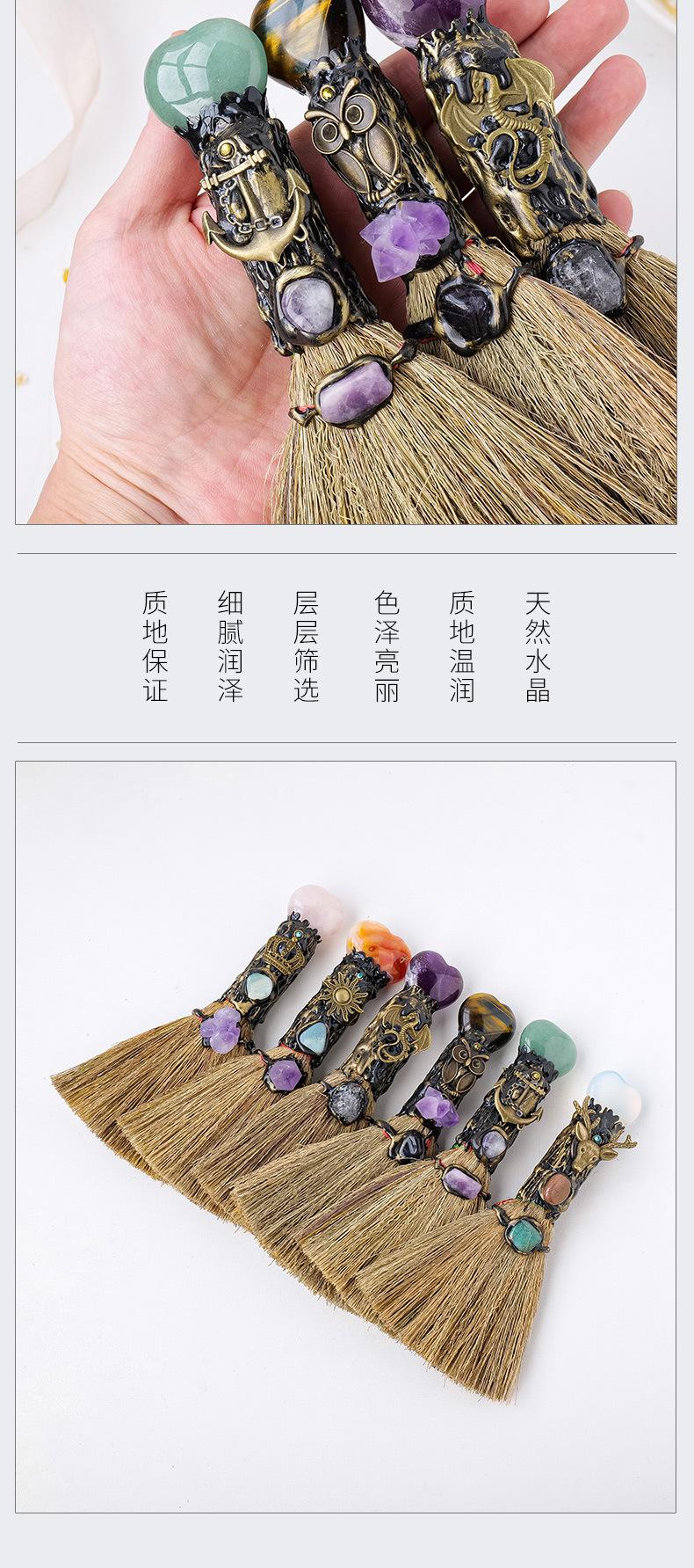 Product Introduction of Chổi Tình Yêu Pha Lê Tự Nhiên Mini Thủ Công, Chổi Ma Thuật Phù Thủy Halloween, Đồ Trang Trí Nhà Cửa, Đồ Trang Trí Pha Lê Xe Hơi, Bán Buôn 5