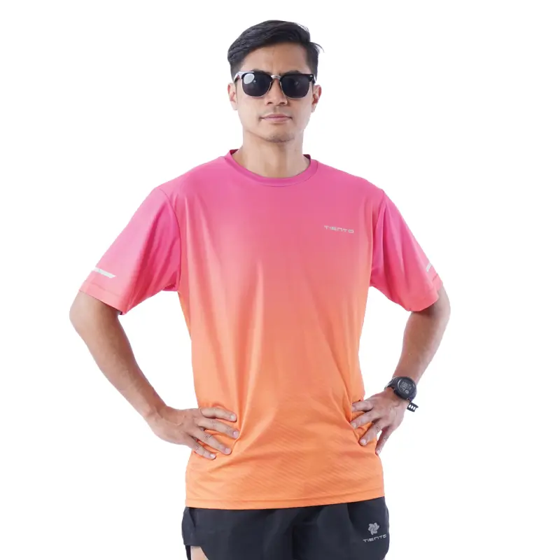 Tiento Baju Olahraga Lari Jersey Running Pria Anti UV Xceleration 5