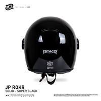 Gambar Helm Full Face Retro Pria Wanita Harian Motor Matic Tebal Nyaman SNI DOT Retro JP ROKR - Solid - BrokenWhiteGlos, L dari JPX HELMET Kab. Tangerang 3 Tokopedia