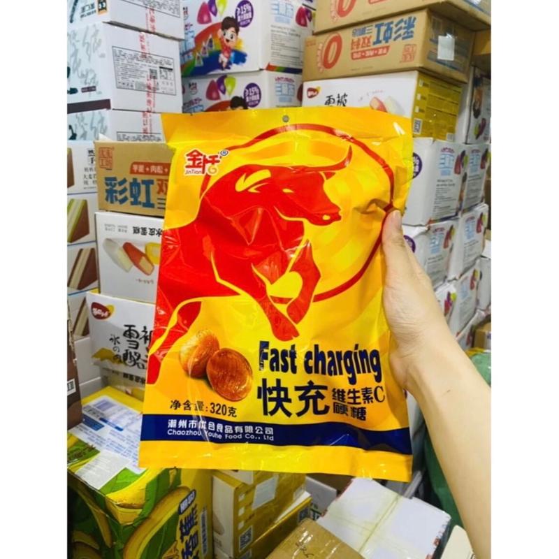 Kẹo tăng lực vị bò húc - Gói 320g