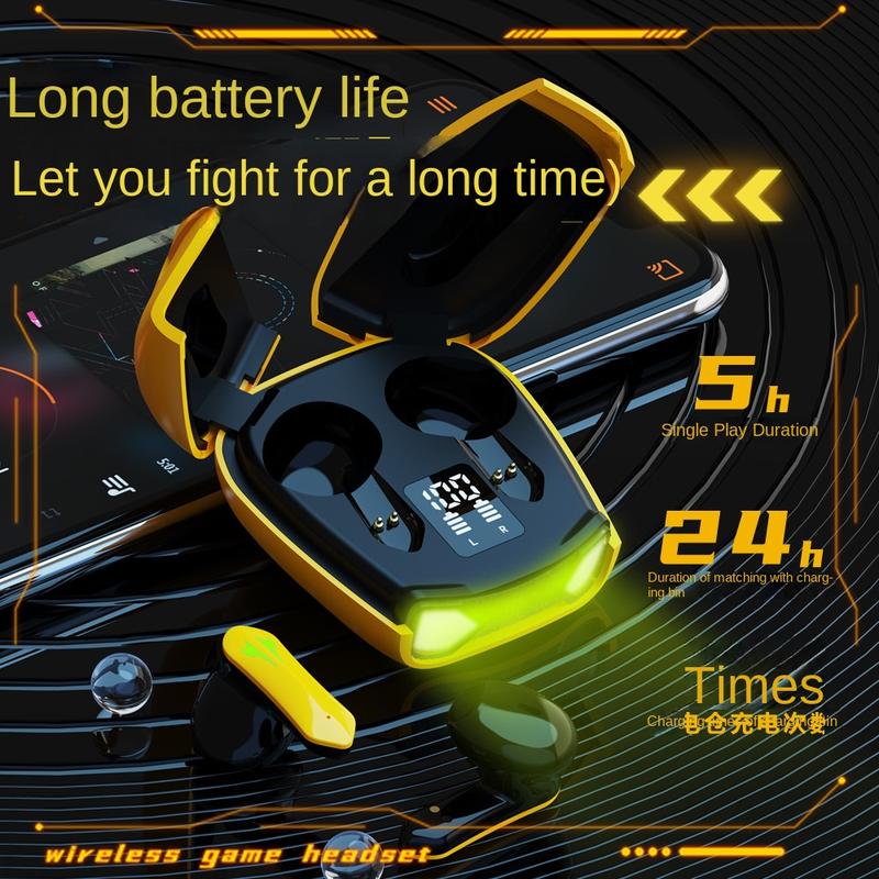 Tai Nghe Bluetooth, Ks35 Mới, Không Dây, Hai Tai, TWS, Thích Hợp Chơi Game, Cảm Ứng, Màn Hình Kỹ Thuật Số Hai Cửa, Tai Nghe Tạo Hình Xe Thể Thao R05 Earphone 1