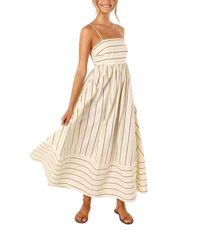Shelby Open Back Smock Waist Dress Shelby Open Back Smock Waist Dress