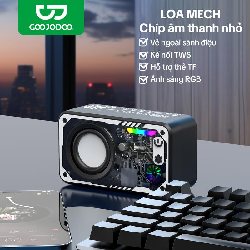 [GOOJODOQ] LOA MINI HIỆN ĐẠI ĐỘT PHÁ MỚI ÁNH SÁNG RGB, CHÍP ÂM THANH NHỎ Củ Loa Nghe Nhạc