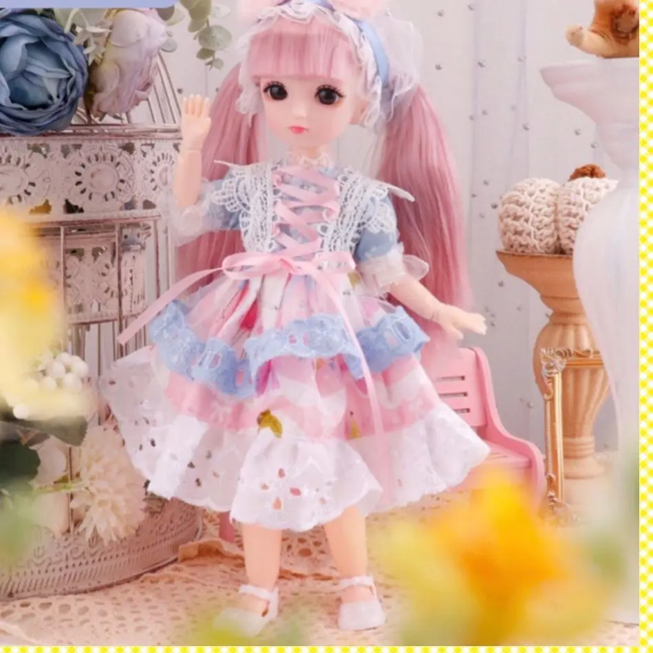 Mainan Boneka 30cm Dengan Dress Princess Untuk Anak Perempuan Kode S