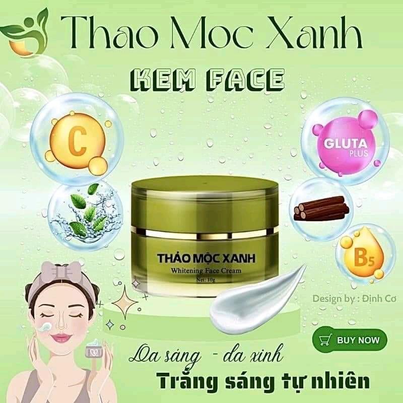 kem dưỡng  da thảo mộc xanh  cấp ẩm giảm thâm nám tàn nhang