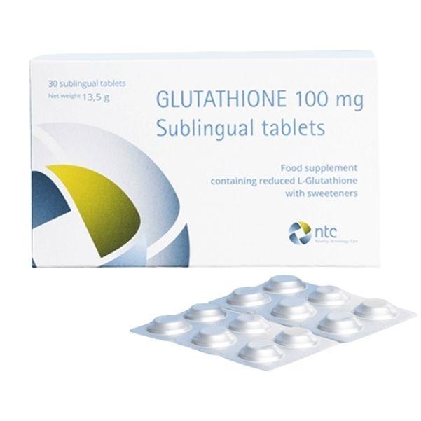 [TEM CÔNG TY] Viên Ngậm Glutathione 100mg Sublingual Tablets 30 viên