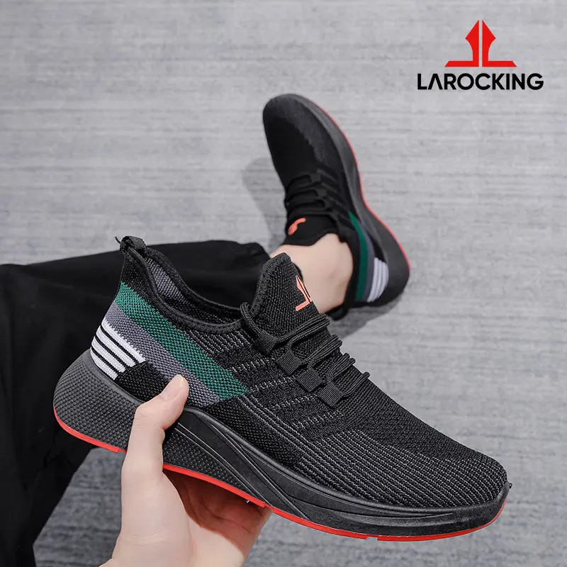 Larocking - Vortex Hitam | Sepatu Sneakers Running Gym Shoes Sports Outdoor 1
