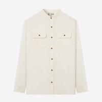 Gambar DUHA Baju Koko Linen Lengan Panjang - White - Sayf - L dari Duha Muslim Wear Kota Tangerang 2 Tokopedia