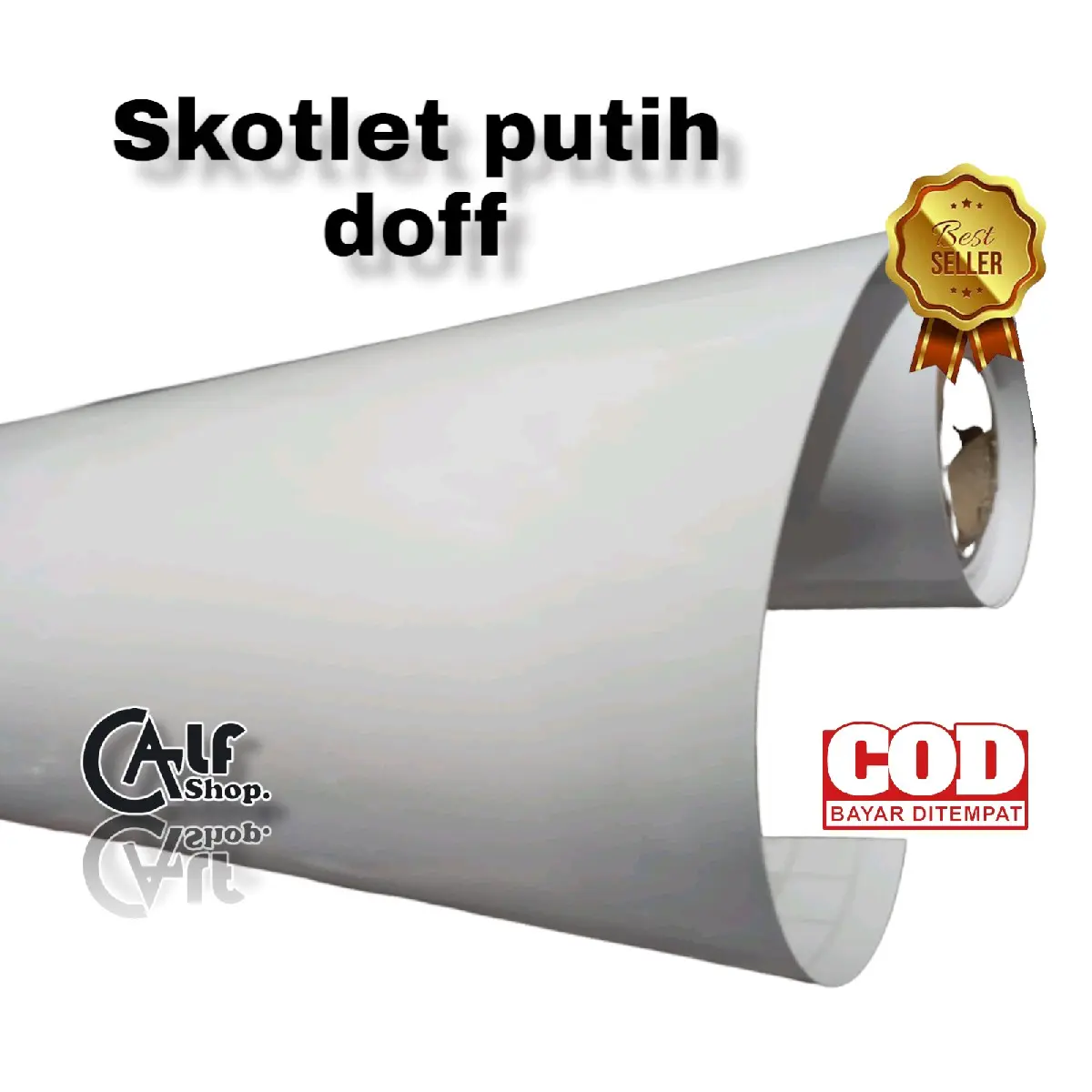 STICKER. SKOTLET PUTIH DOFF.per 1 meter. AKSESORIS SEPDA MOTOR Motorcycle
