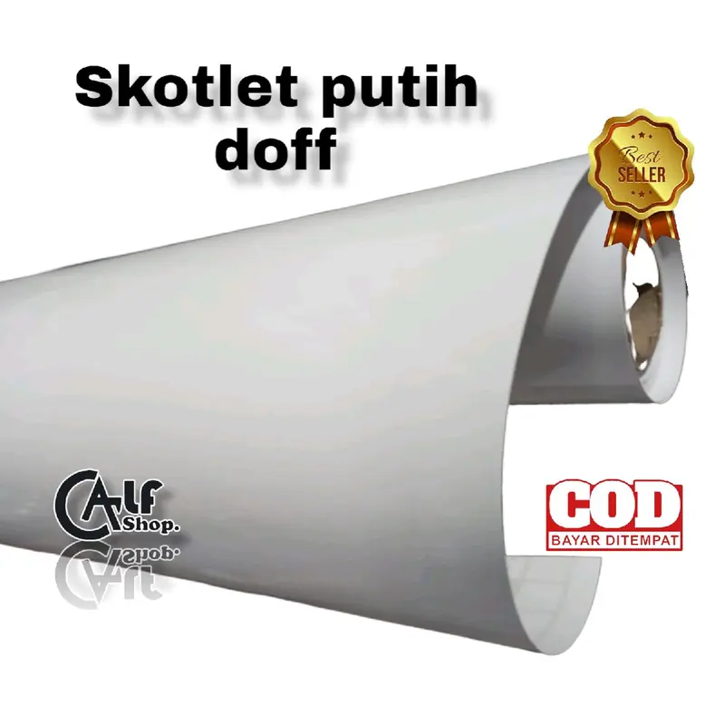 STICKER. SKOTLET PUTIH DOFF.per 1 meter. AKSESORIS SEPDA MOTOR Motorcycle 0
