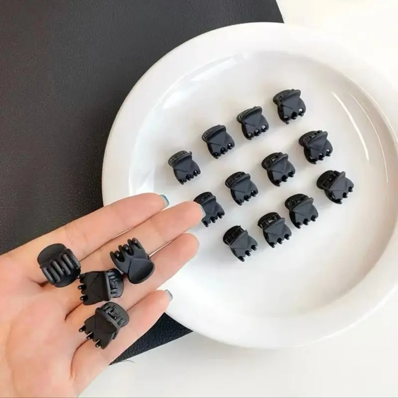 Kẹp Tóc Mini, Màu Đen, Kẹp Cá Mập Nhỏ Phụ Kiện Tóc Dễ Thương Và Ngọt Ngào Thời Trang Và Đơn Giản, Dành Cho Nữ, Phụ Kiện Liền Mạch Cho Tóc Đuôi Ngựa, Mặt Nhẵn, Không Làm Tổn Thương Tóc, Thích Hợp Cho Bé Gái, Women 0