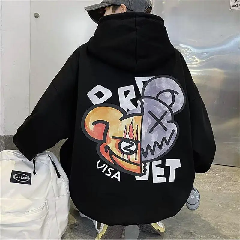 Hoodie Jumbo Bigsize PROVIDENT Jaket Fleece Korean Style Wanita Pria Oversize 6XL 5XL 4XL 3XL 2XL XL L M S Sweater Unisex Keren Distro  Hitam Crewneck Zipper 0