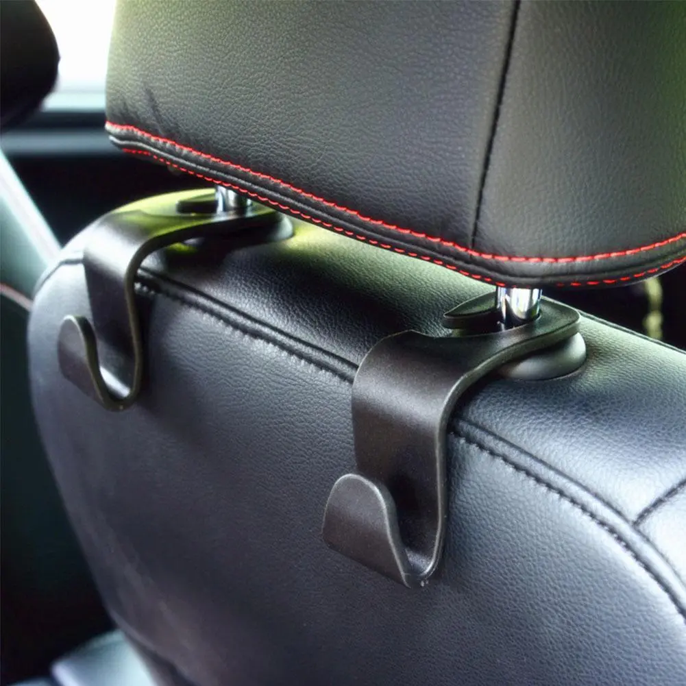 4pcs Car Hooks Car Seat Hooks Hidden Seatback Hooks W4U8