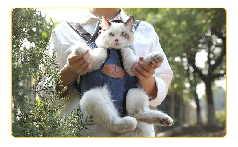 Product Introduction of Cat Bag Outdoor Portable Pet Backpack Cat Strap Chest Bag Vest Backpack Cat Bag Cat Go out Fantastic Product 11