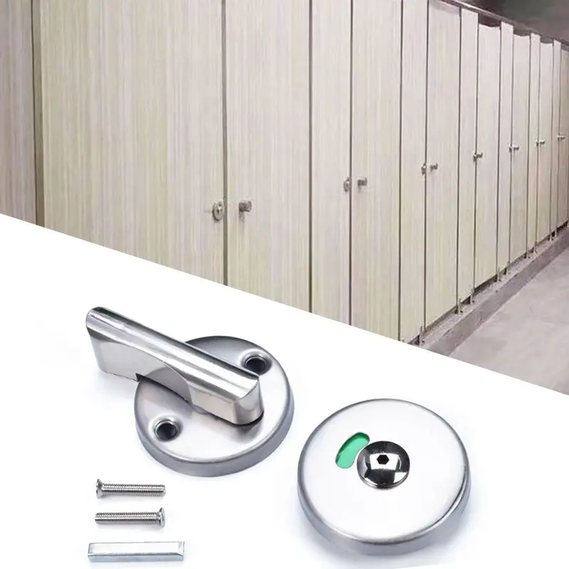 Khóa cửa chỉ báo, Khóa chốt cửa nhà vệ sinh công cộng, Bu lông khóa tham gia bị chiếm đóng, Phần cứng phòng tắm 0