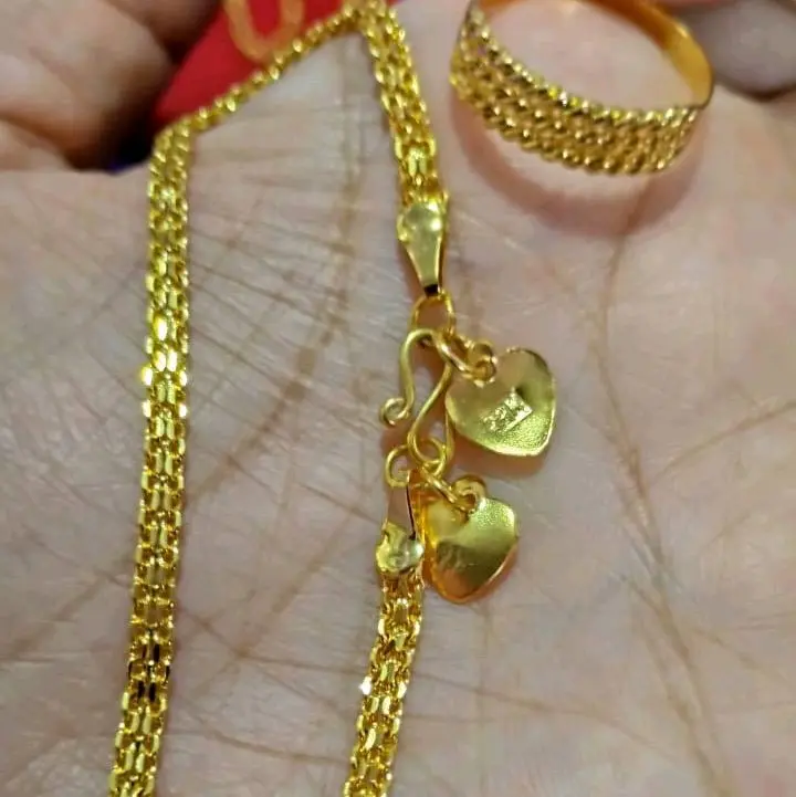 set gelang dan cincin koin 91