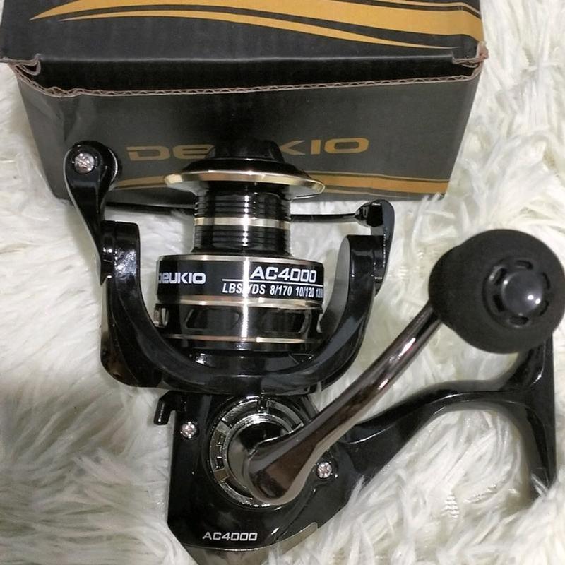 Máy Câu DEUKIO AC4000 Kim Loại Tốc Độ 5.2:1 Tải Cá 10-15kgFishing Bắt Cá Đi Câu Câu Cá