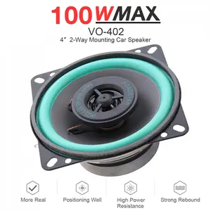 speaker pintu mobil 4 inch 2 way woofer subwoofer / speaker pintu subwoofer 1pcs Full Range Speaker Langit-langit Speaker Kanal Tengah