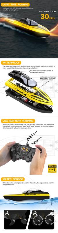 Product Introduction of Cross-Border Toy Show High-Speed Electric Remote Control Speedboat Children's Water Sports Long Endurance Remote-Control Ship Chenghai's Toy 33