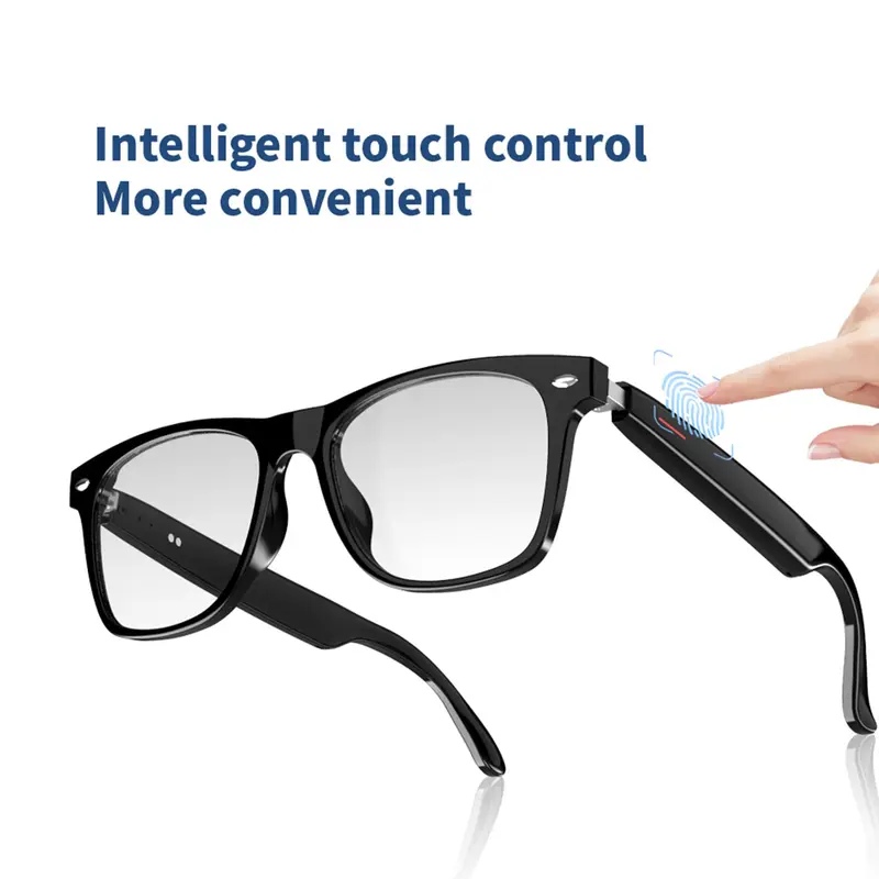 Fashionable Music Glasses with Intelligent Touch Control, Bluetooth-compatible Wireless Smart Glasses, Waterproof Anti-Blue Light Glasses for Men & Women 6