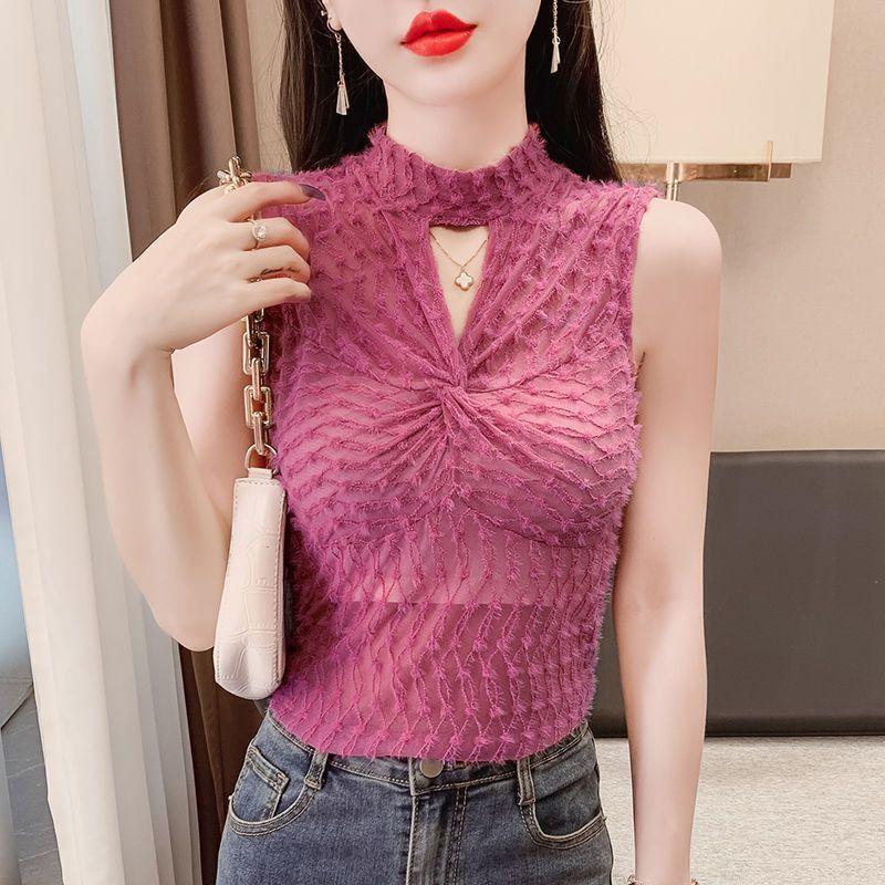 Product Introduction of Áo Yếm Nhồi Bông Đổ Xô, Thiết Kế Xinh Xắn, Phong Cách Độc Đáo Gợi Cảm, Áo Không Tay, Dành Cho Nữ, Thích Hợp Cho Mùa Thu Và Mùa Đông, Hàng Mới Về Top Women Umi 7