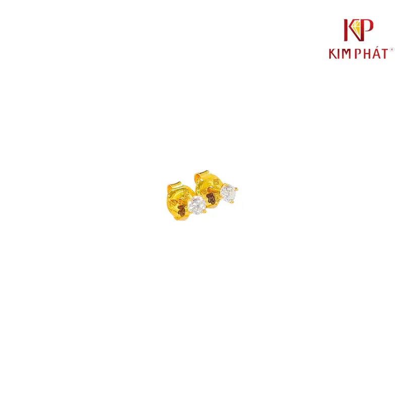 Phụ Kiện Bông Tai Đẩy 1 Hột V.610 Kim Phát 1