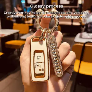 POPIC Casing cover Kunci Motor TPU Untuk Honda PCX160 ADV 150 SH350i Scoopy 2023 Car Penutup