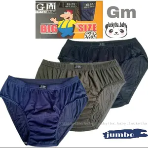 1box_GM celana dalam jumbo pria dewasa size XXL.XXXL.XXXXL / CD PRIA JUMBO / CD GM BIG SIZE Katun