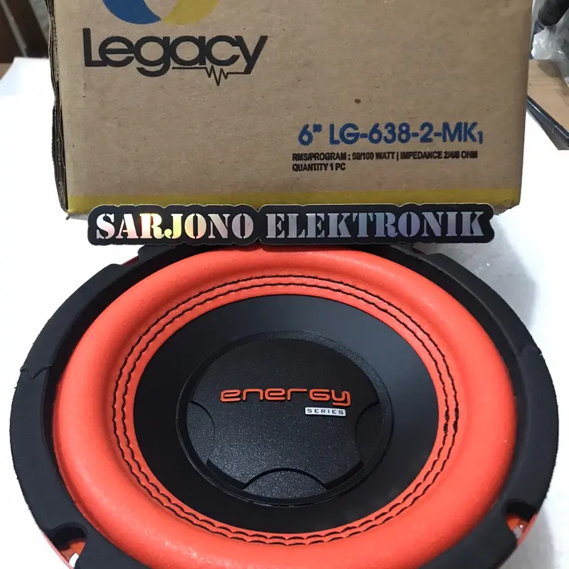 speaker subwoofer 6 inch legacy energy LG-638-2-MK1 double coil 3