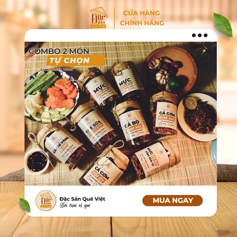 [Rẻ Vô Địch] 2 Món Mực Rim, Cá Rim Tự Chọn: Mực Rim, Cá Rim, trọng lượng 400g/ 2 hủ Pet - Đặc Sản Quê Việt ( Nếu mua Ghẹ Sữa thì 150g/hủ nhé khách iu )  khô rim 2