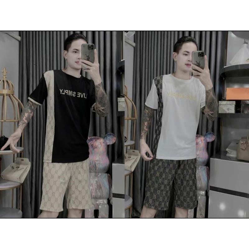 Bộ đồ nam, nữ. Bộ viền vai mới Hot Hit 2024 hai màu trắng đen basic chất dày dặn, mát aimee  . tshirt Áo Menswear Sơ Mi Quần 6