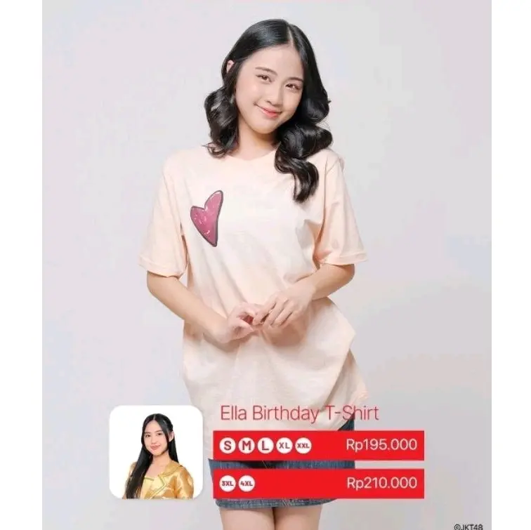 Kaos JKT48 Birthday T-Shirt Ella - Ivony 2