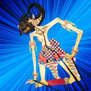 Wayang Kulit Karakter Werkudoro/ Werkudara Ukuran Standar
