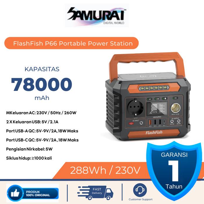 FlashFish P66 Power Station 78000mAh 220V Portable Power Supply 1