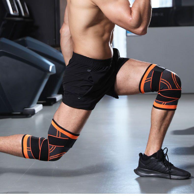 Product Introduction of Basketball Sports Kneecaps Men's Professional Bandage Joint Knee Sheath Bandage Football Fixed Support Protective Gear 19