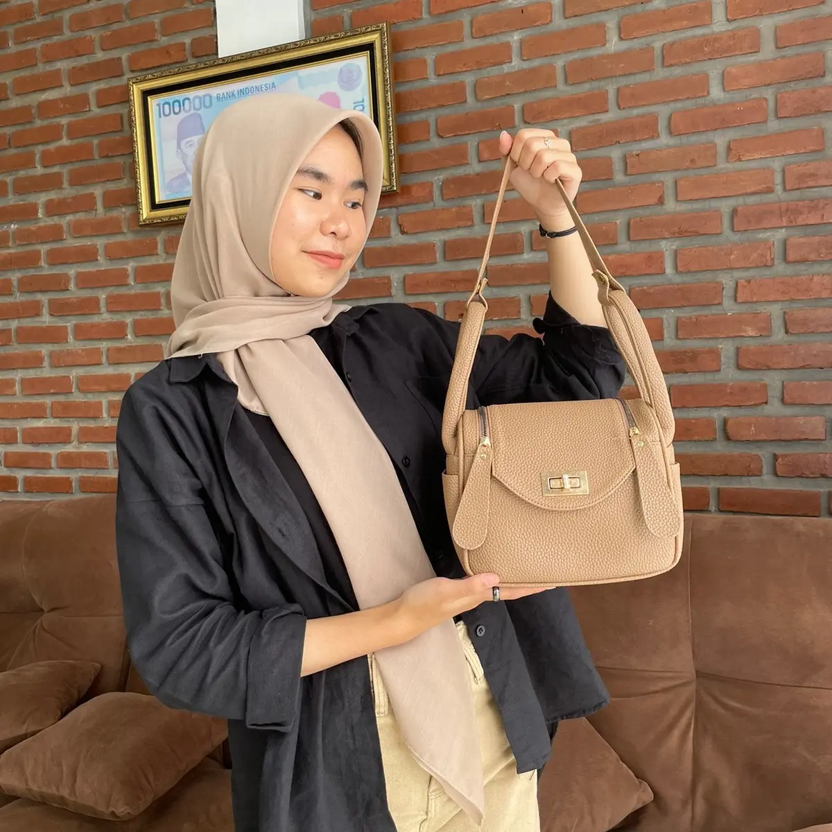ALULA BIG tas wanita kulit jeruk premium
