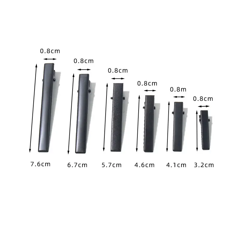 Kẹp Tóc, Thủ Công Tự Làm, Sơn Đen, Kẹp Vuông, Kẹp Mỏ Vịt, cài tóc Trang Sức, Phụ Kiện Tóc, Phụ Kiện Nơ Women