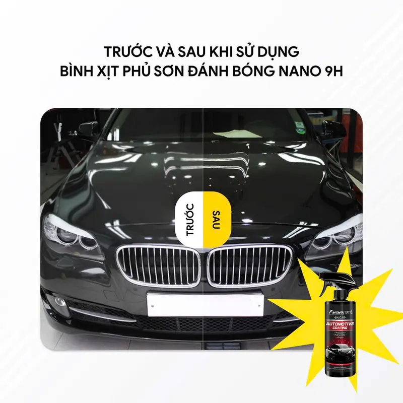 Chai xịt AUTOMOTIVE COATING phủ nano chống nước kính,phủ sơn xe ô tô,chống nước bề mặt kính mũ - OM 500ml 5