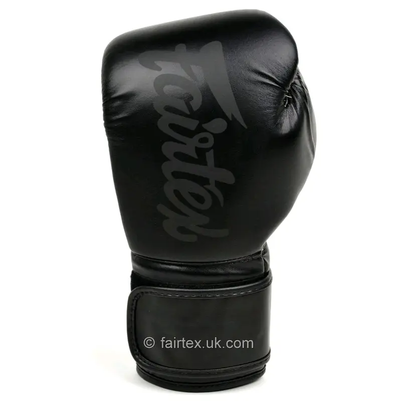 Sarung Tinju / Boxing Gloves / Glove Muaythai Fairtex BGV14 Solid Black 3