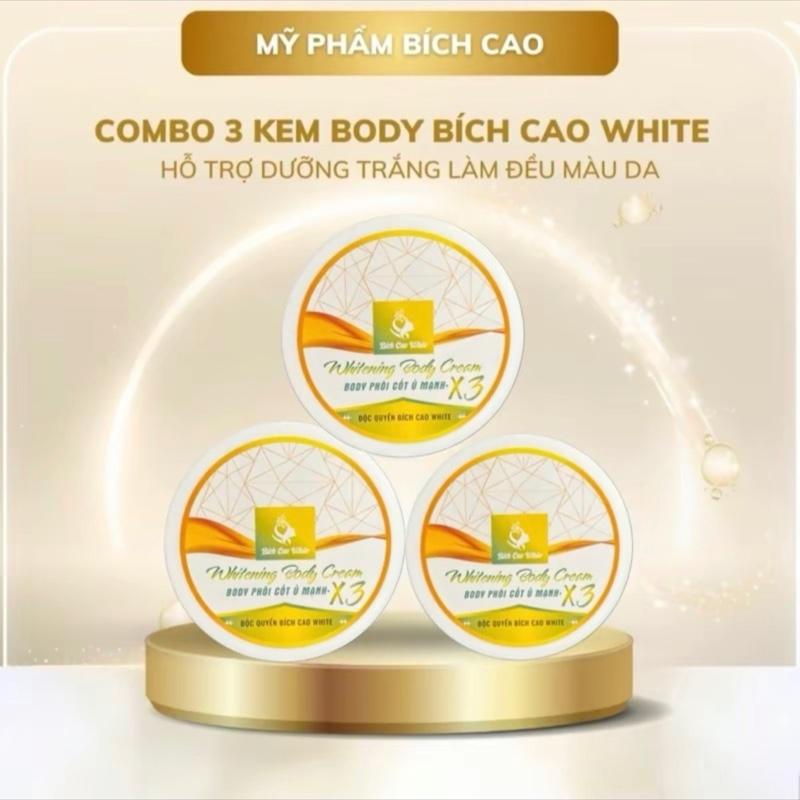 Sĩ 3 KemBODY Ủ MẠNH  X3 Bich Cao White 200gr Hỗ Trợ Dưỡng Trắng Làm Đều Màu Da