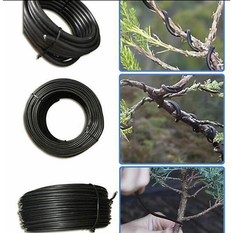   500gr  Dây nhôm đen uốn cây cảnh cây bonsai 1-8li  dây trần   NTD-01.08  - Vật tư nông nghiệp Đà Nẵng 