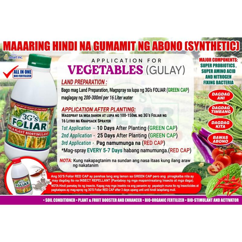 Product Introduction of (WITH FREE) 3G's Foliar Red & Green Soil & Plant Organic Fertilizer - Cash on Delivery. 7