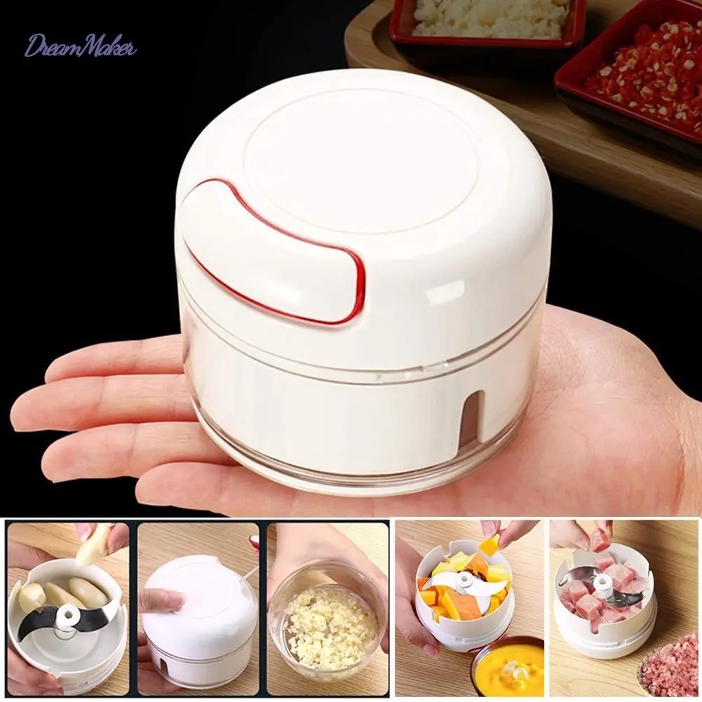 ￼Dụng cụ xay tỏi ớt cầm tay KÉO DÂY vô cùng tiện dụng